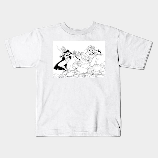 Hoargg Warriors Kids T-Shirt by reynoldjay